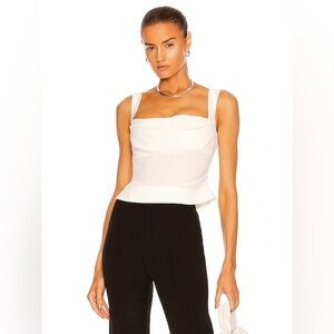 MIAOU: WHITE CORSET TOP